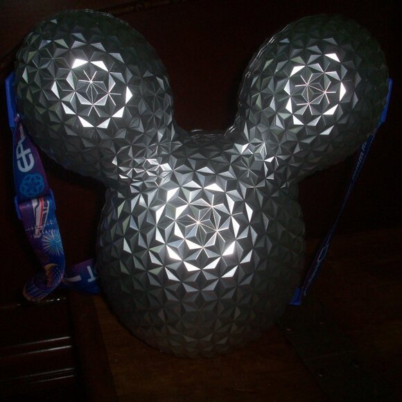 Disney 2025 Epcot Spaceship Earth Mickey Balloon Light-Up Popcorn Bucket - Picture 2 of 6